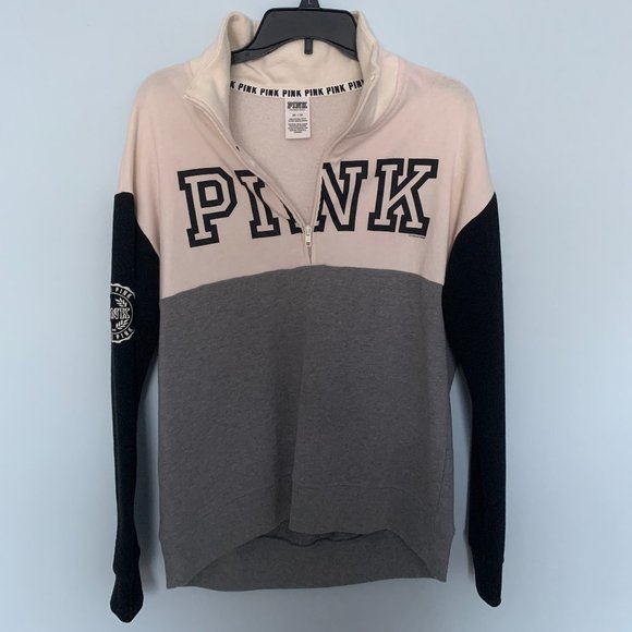 PINK Victoria Secret half zip-up sweater - Picture 1 of 2